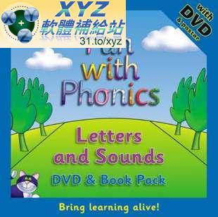 Fun with Phonics 拼音英語 自然拼讀法 國際主流的教學法 第一篇 01-21集 英語發音 DVD版(幼兒教學)(適用任何家用DVD播放機)